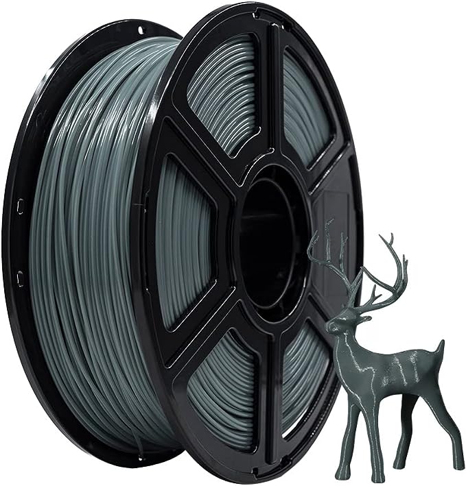 Flashforge PLA 3D Printing Filament Grey 1.75mm, Net Weight-1kg