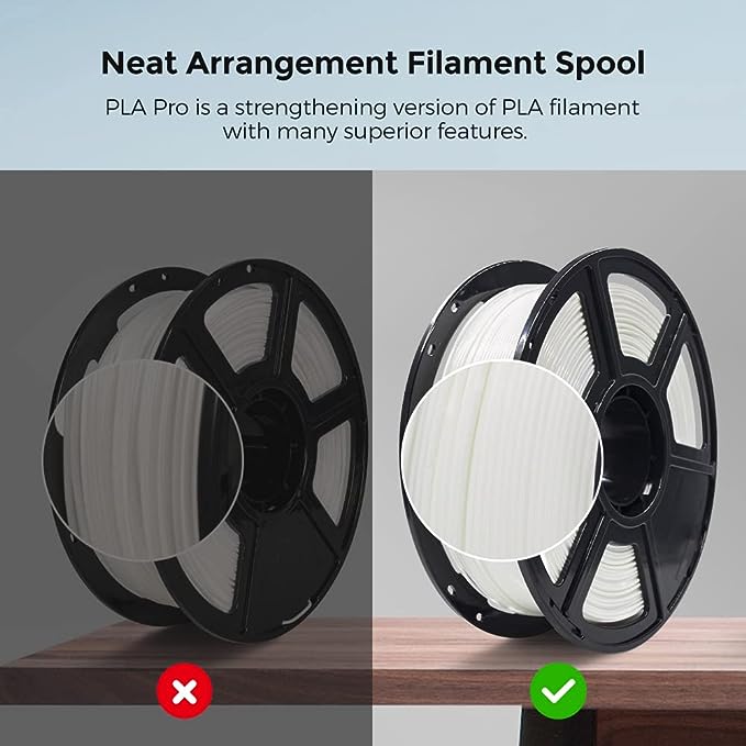 Flashforge PLA PRO 3D Printing Filament White, 1.75mm, Net Weight-1kg