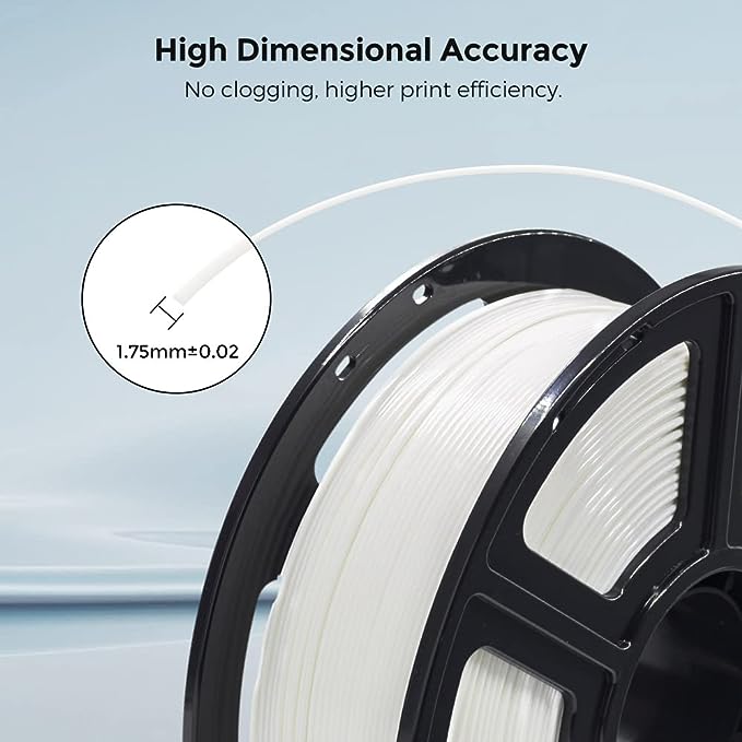 Flashforge PLA PRO 3D Printing Filament White, 1.75mm, Net Weight-1kg