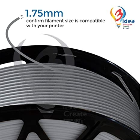 3idea ABS 3D Printing Filaments Grey 1.75mm,Net Weight-1kg ABS FILAMENTS