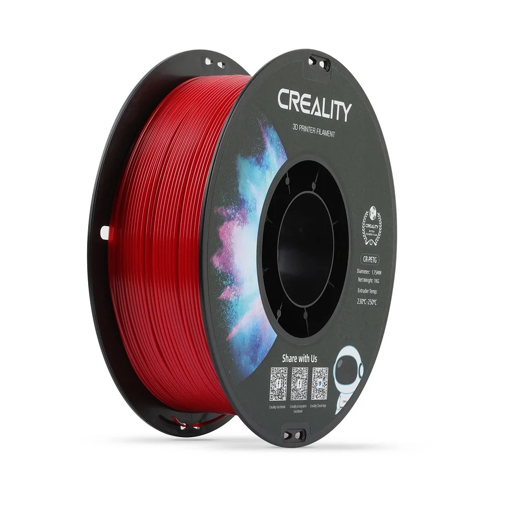 Creality PETG 3D Printing Filament Red ,1.75mm,Net Weight-1kg