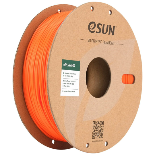 eSUN ePLA+HS 3D Printing Filament Orange,1.75mm, Net Weight-1kg
