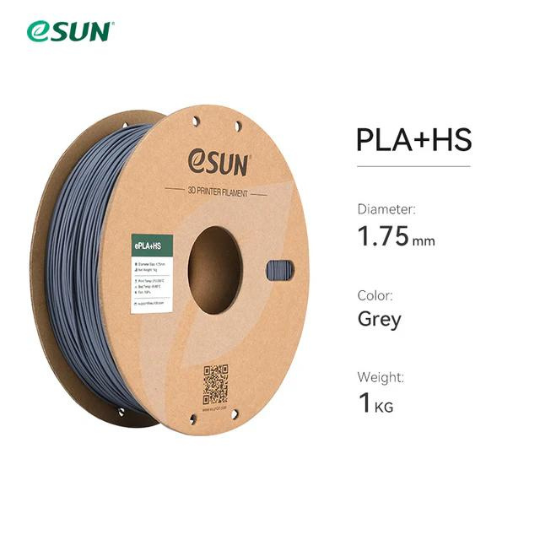 eSUN ePLA+HS 3D Printing Filament Grey,1.75mm, Net Weight-1kg