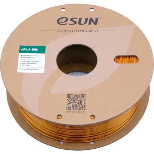 eSUN Silk PLA 3D Printing Filament Copper,1.75mm, Net Weight-1kg