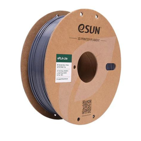eSUN ePLA Lite 3D Printing Filament Grey,1.75mm, Net Weight-1kg