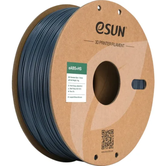 eSUN eABS+HS 3D Printing Filament Grey,1.75mm, Net Weight-1kg