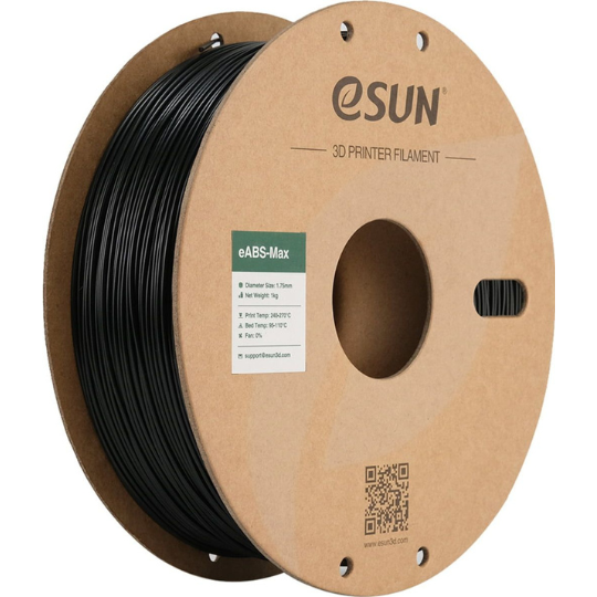 eSUN eABS MAX 3D Printing Filament Black,1.75mm, Net Weight-1kg