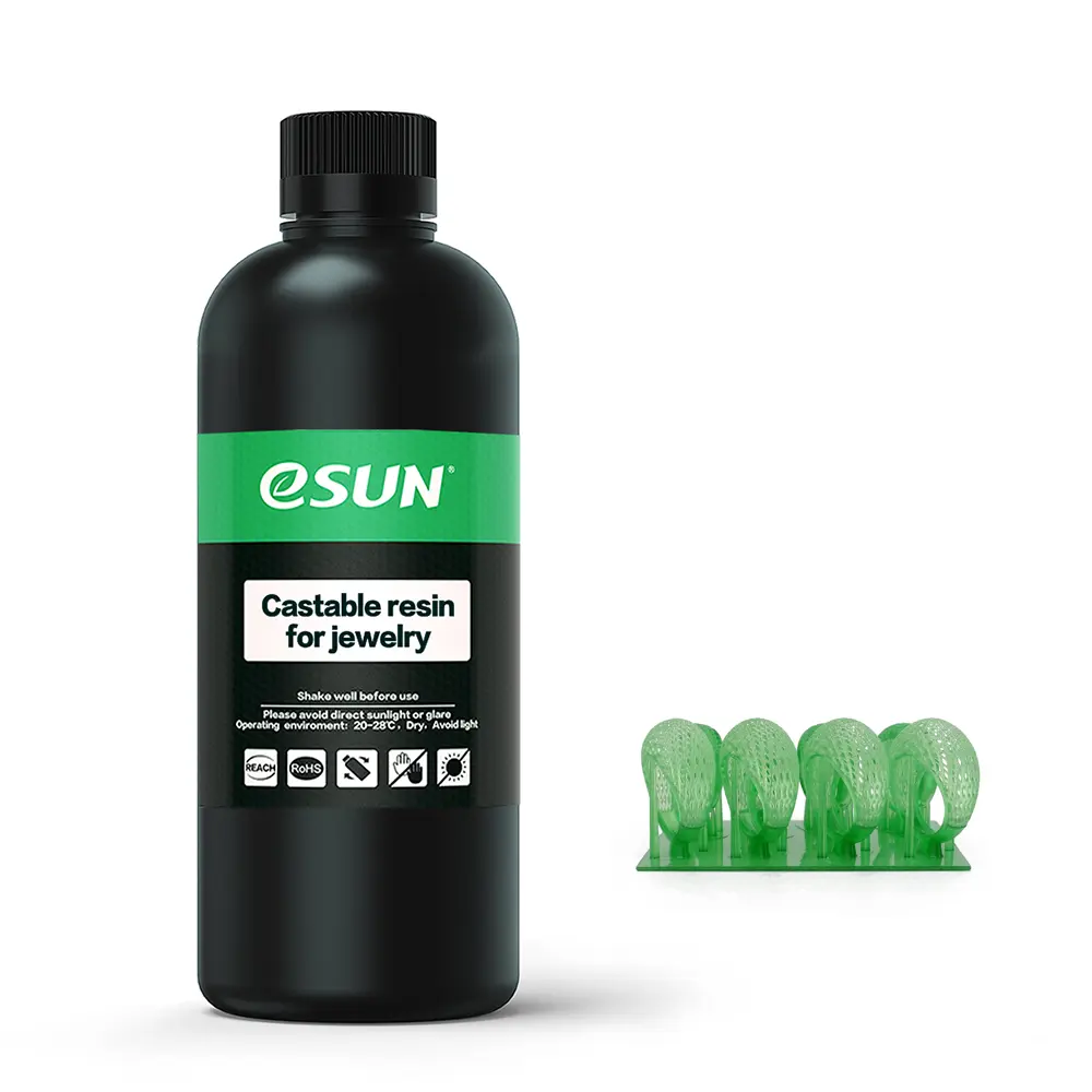 eSUN Castable Resin for Jewelry Suite Green 1kg 3D Filaments