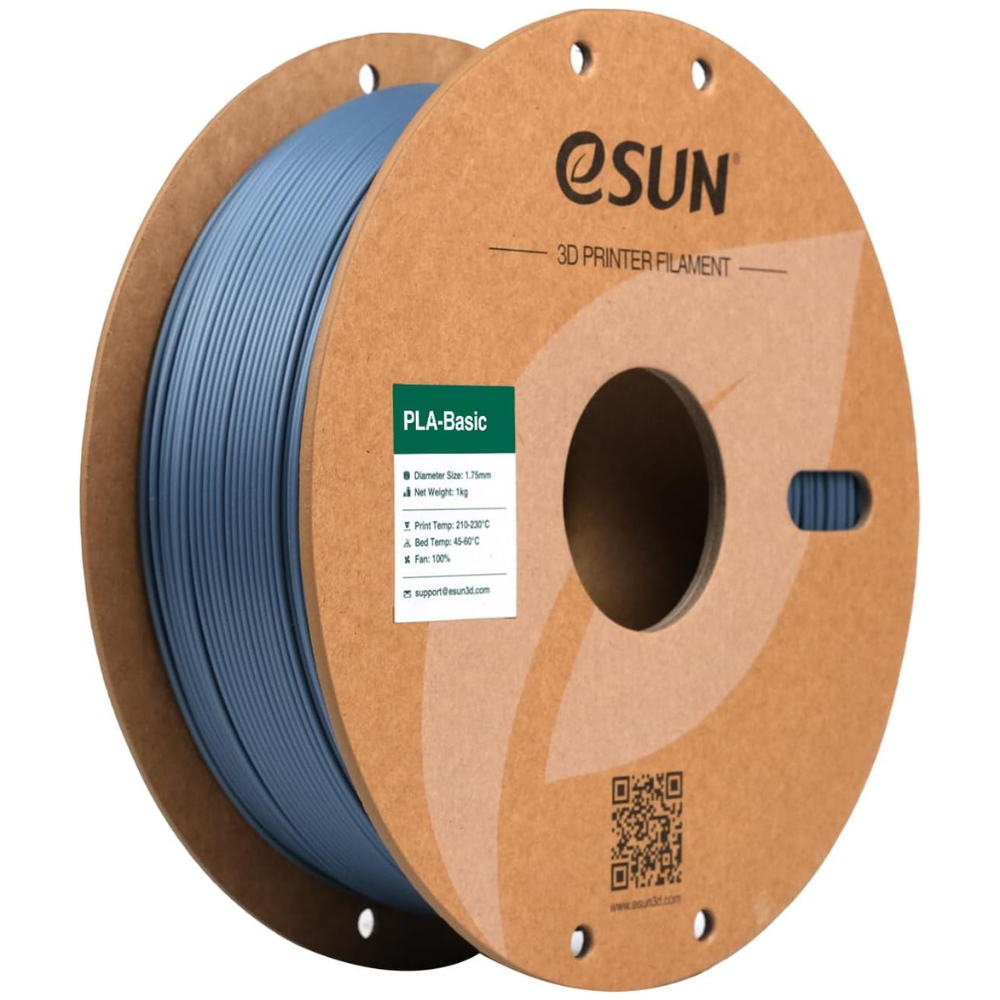 eSUN PLA Basic 3D Printing Filament Grey,1.75mm, Net Weight-1kg