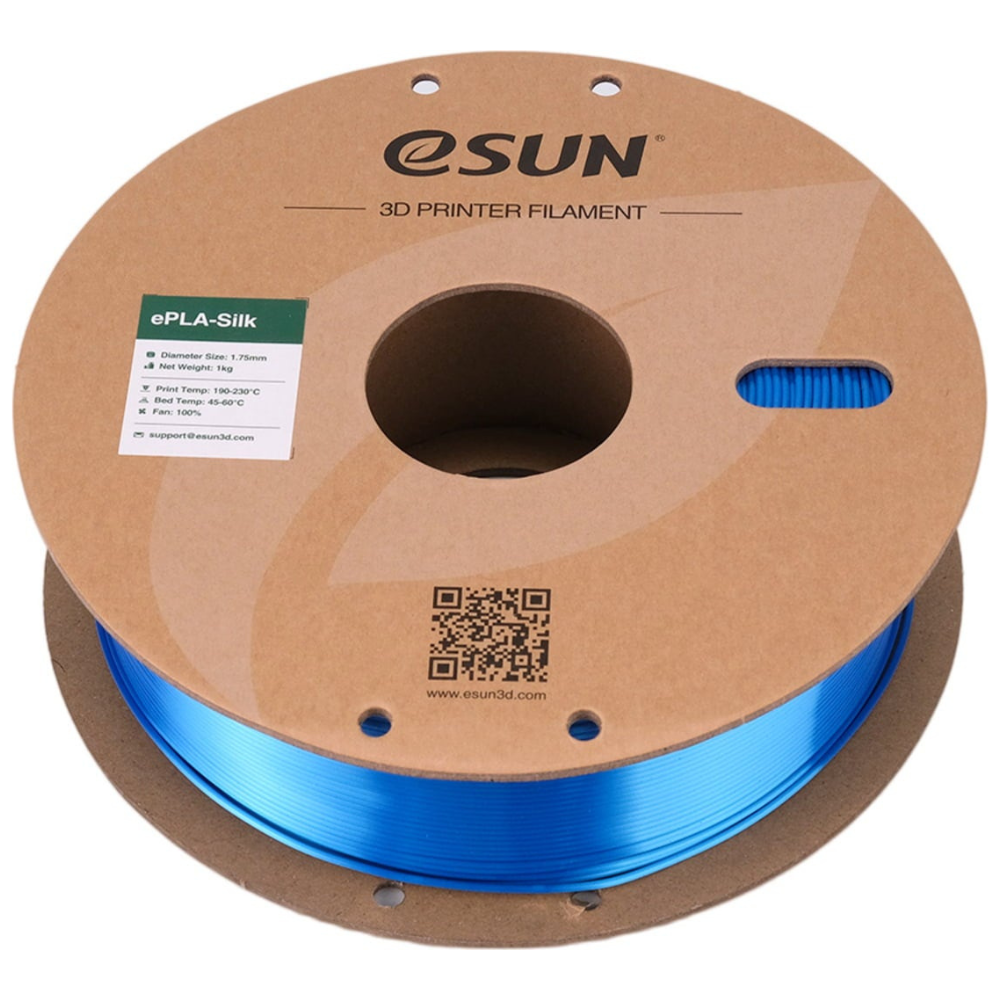 eSUN Silk PLA 3D Printing Filament Cyan,1.75mm, Net Weight-1kg