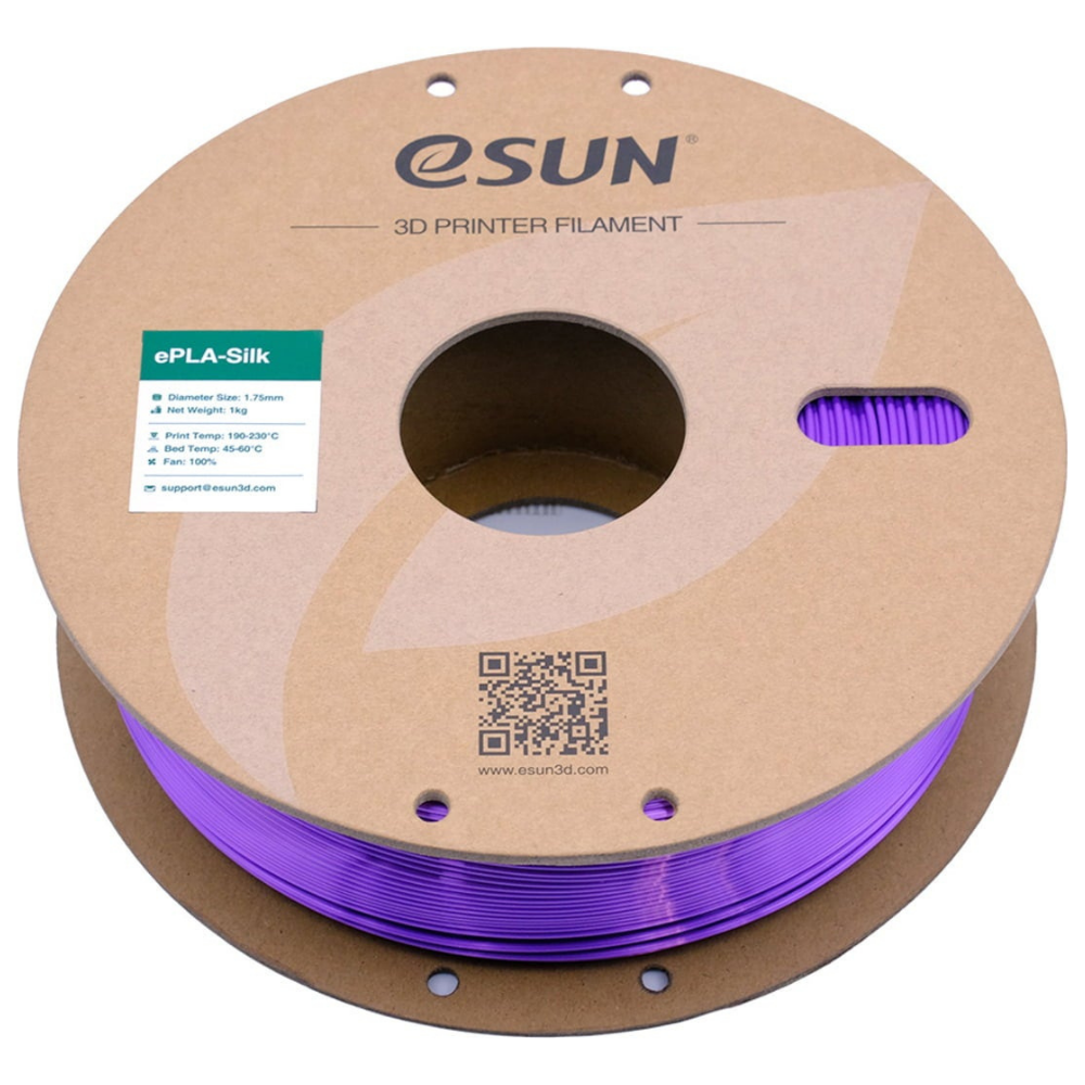 eSUN Silk PLA 3D Printing Filament Purple,1.75mm, Net Weight-1kg