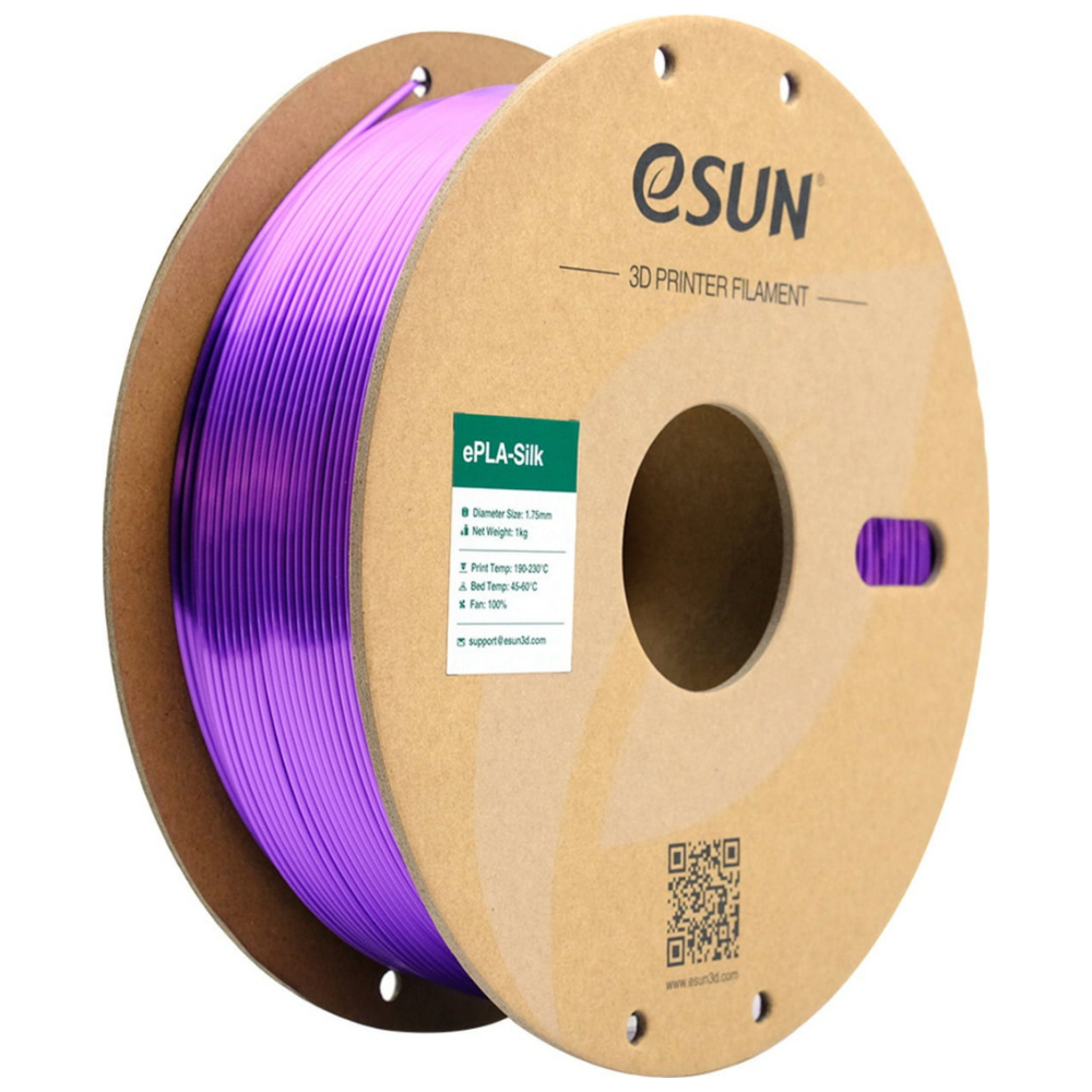 eSUN Silk PLA 3D Printing Filament Purple,1.75mm, Net Weight-1kg