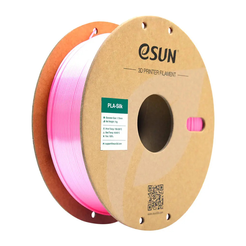 eSUN Silk PLA 3D Printing Filament Pink,1.75mm, Net Weight-1kg