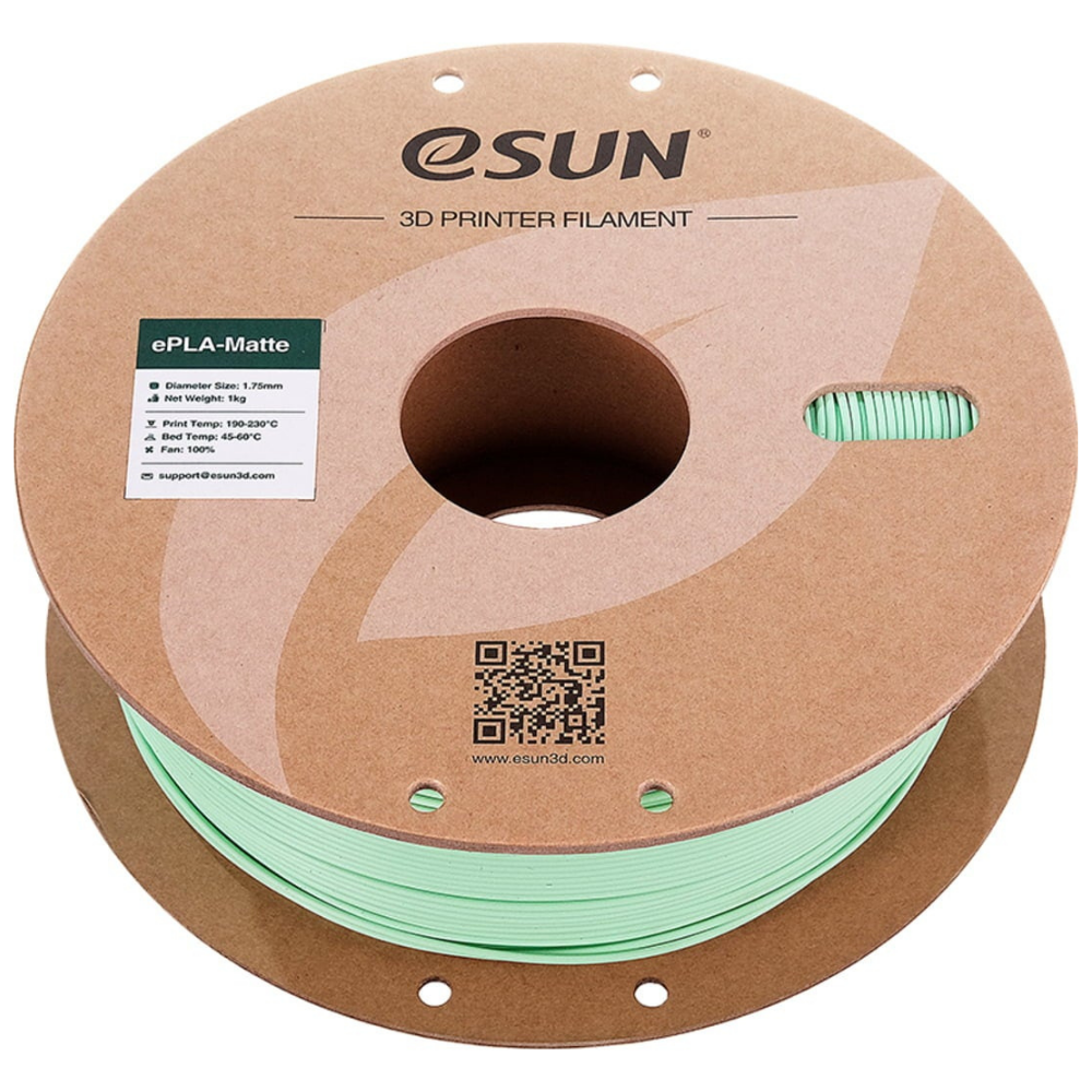 eSUN ePLA Matte 3D Printing Filament Mint Green,1.75mm, Net Weight-1kg