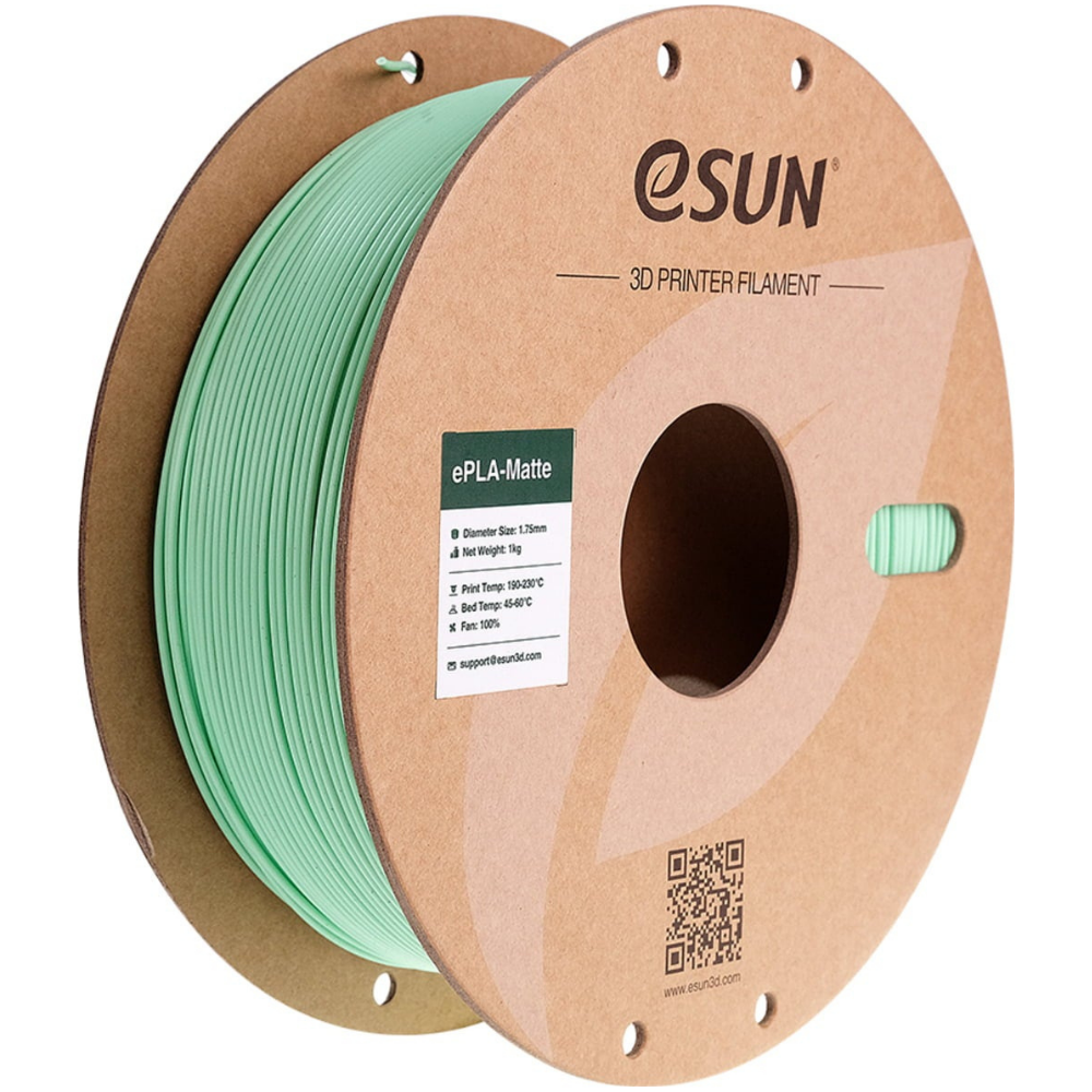 eSUN ePLA Matte 3D Printing Filament Mint Green,1.75mm, Net Weight-1kg