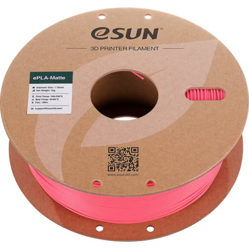 eSUN ePLA Matte 3D Printing Filament Strawberry Red,1.75mm, Net Weight-1kg