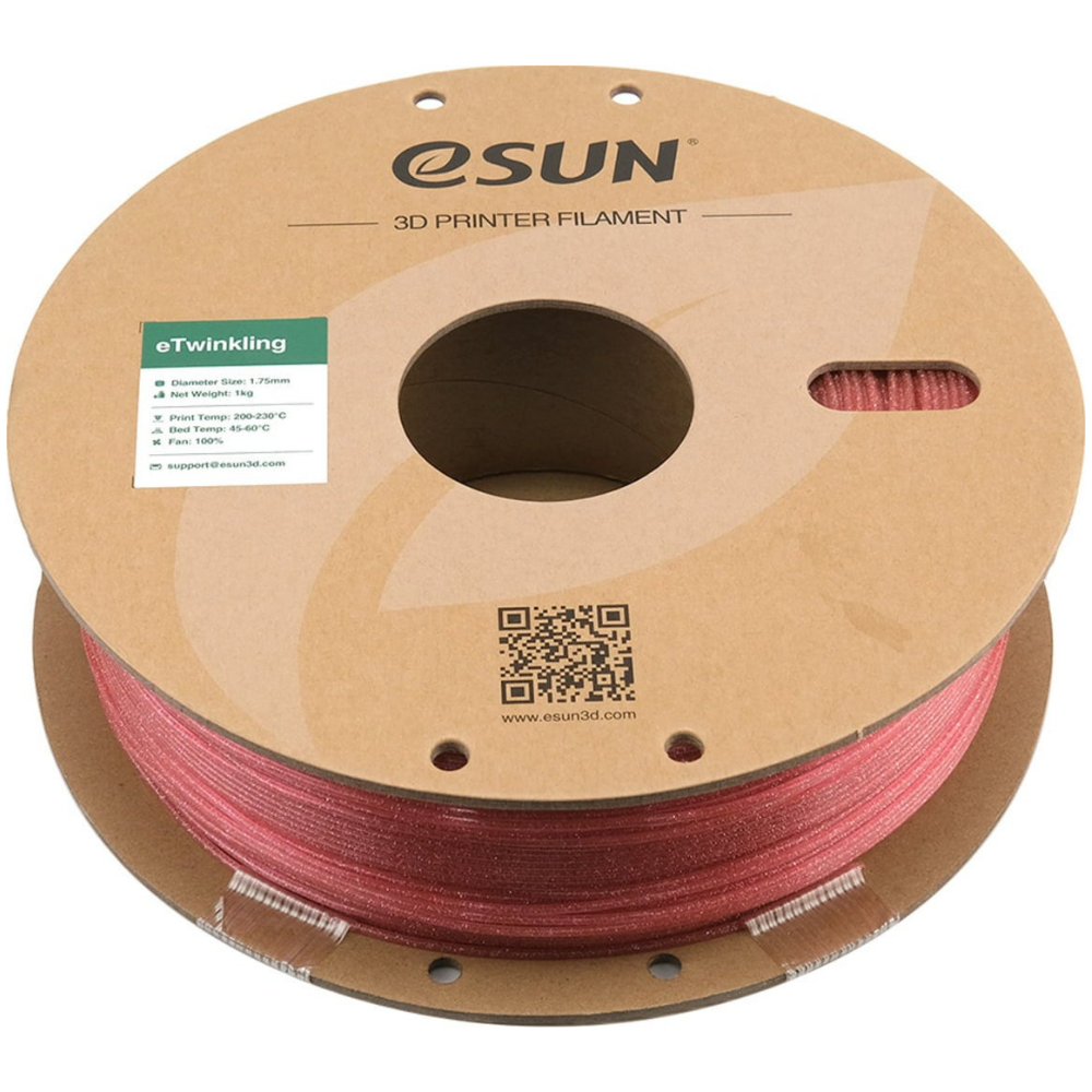 eSun Twinkling 3D Printing Filament Pink,1.75mm, Net Weight-1kg