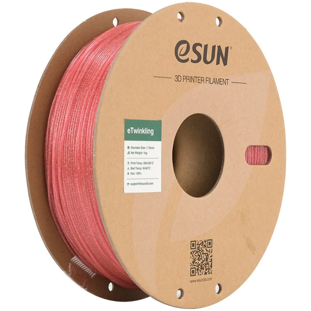 eSun Twinkling 3D Printing Filament Pink,1.75mm, Net Weight-1kg