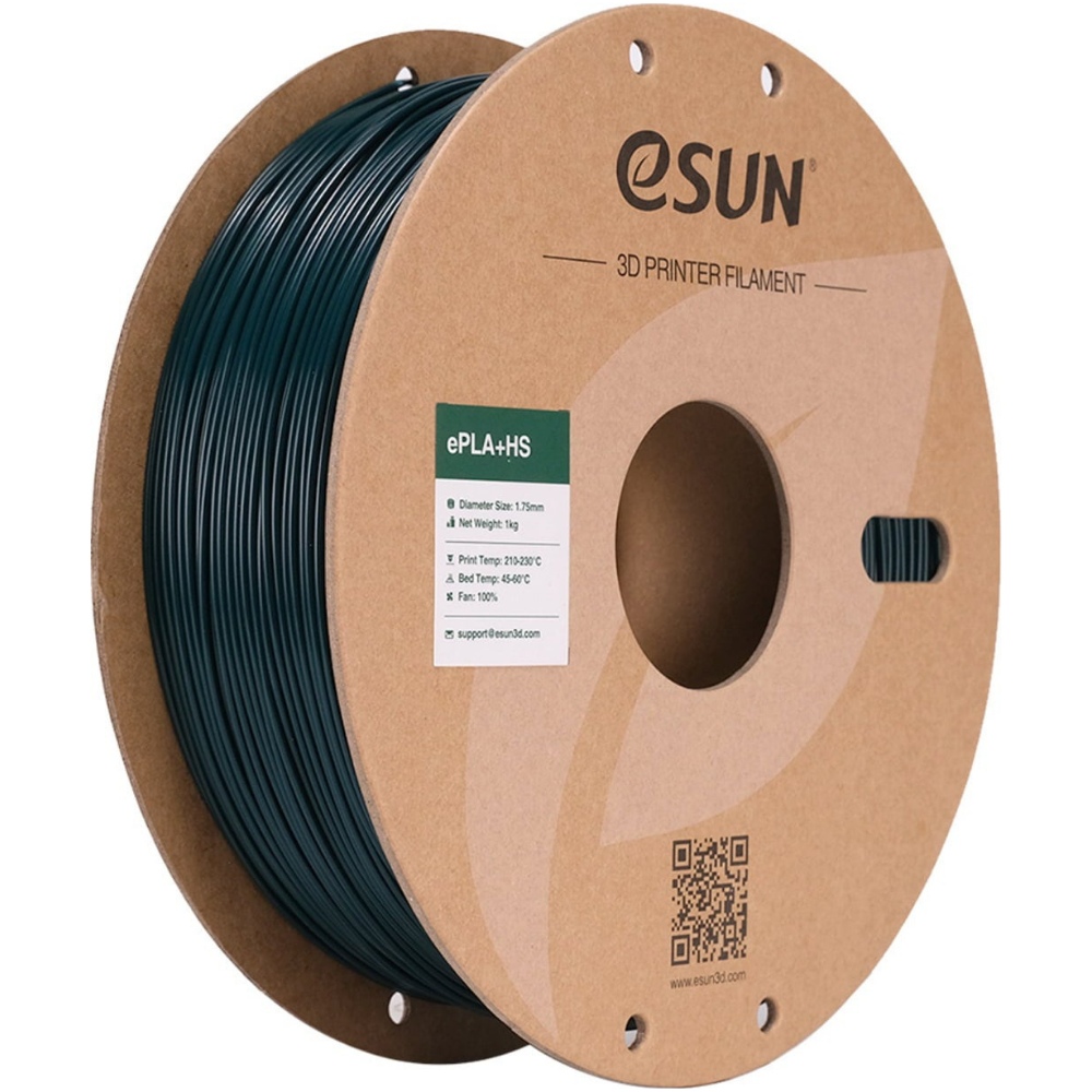 eSUN ePLA+HS 3D Printing Filament Green,1.75mm, Net Weight-1kg