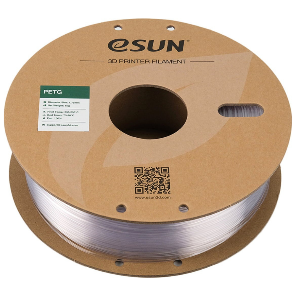 eSUN PETG 3D Printing Filament Natural, 1.75mm, Net Weight-1kg 3D Filaments