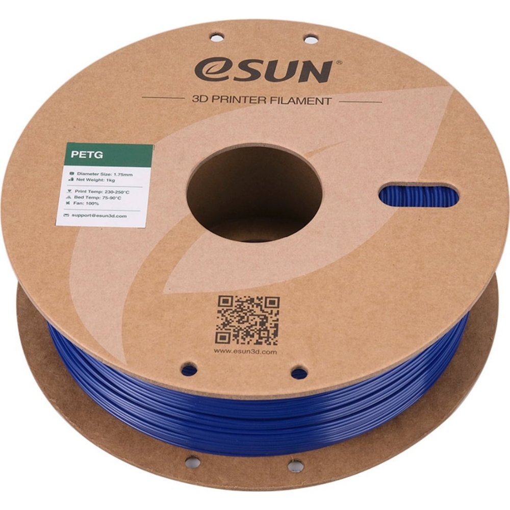 eSUN PETG 3D Printing Filament Solid Blue, 1.75mm, Net Weight-1kg