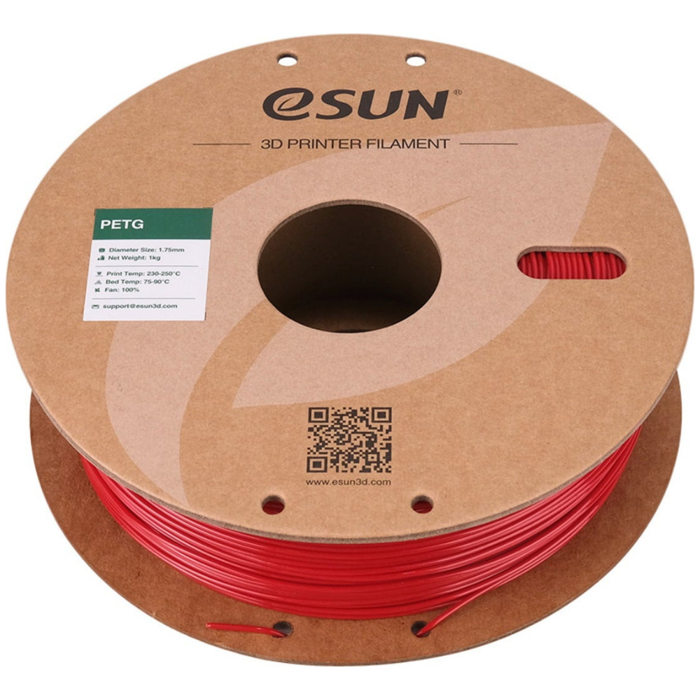 eSUN PETG 3D Printing Filament Fire Rngine Red, 1.75mm, Net Weight-1kg 3D Filaments