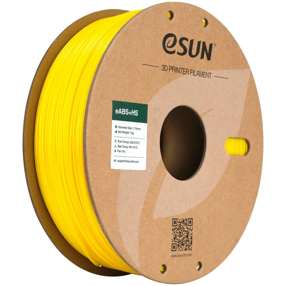 eSUN eABS+HS 3D Printing Filament Yellow,1.75mm, Net Weight-1kg