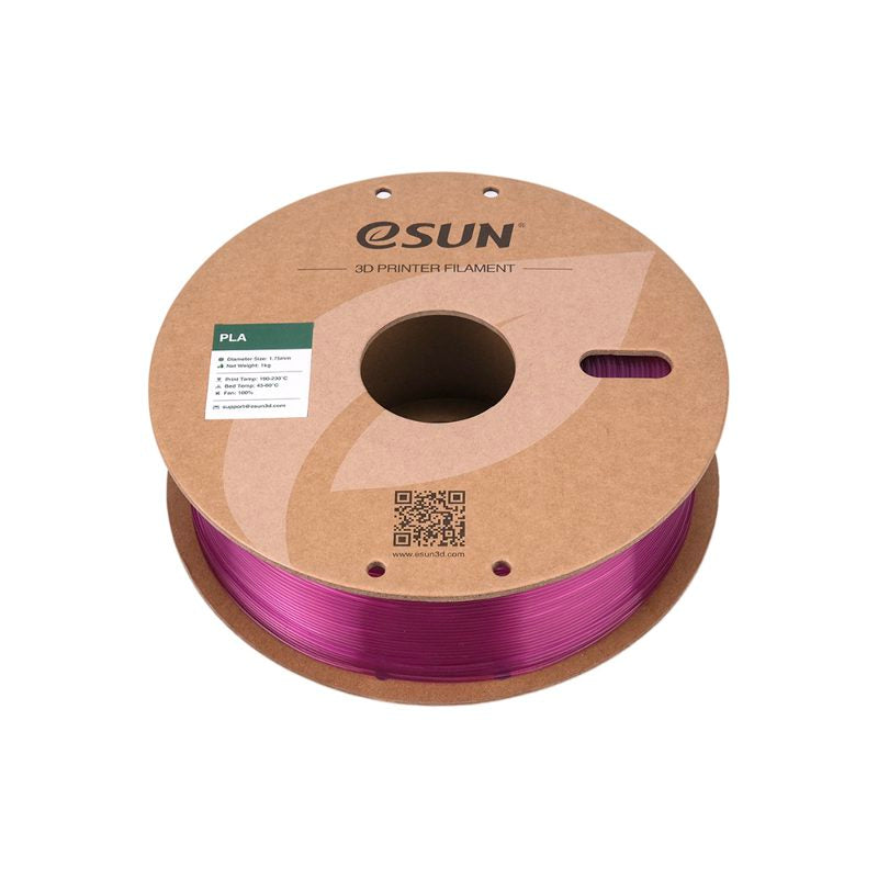 eSUN PLA 3D Printing Filament Translucent Purple,1.75mm, Net Weight-1kg 3D Filaments