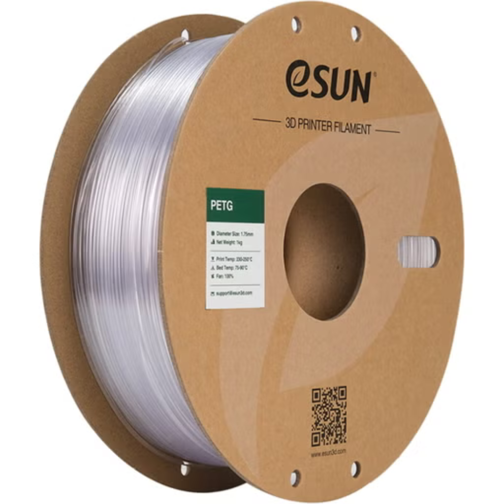 eSUN PETG 3D Printing Filament Translucent Grey,1.75mm, Net Weight-1kg