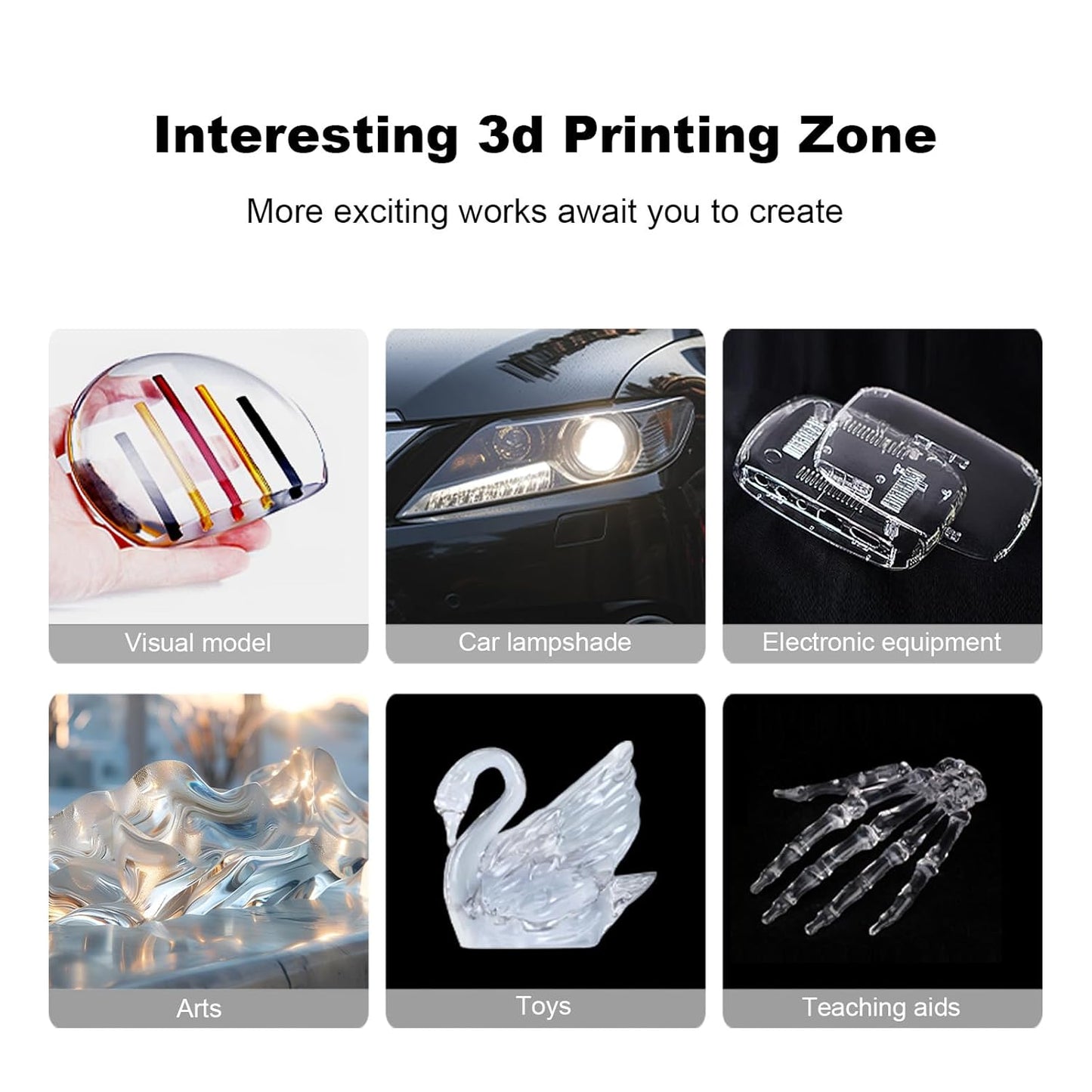 Magforms Crys200 White Resin 3D Filaments