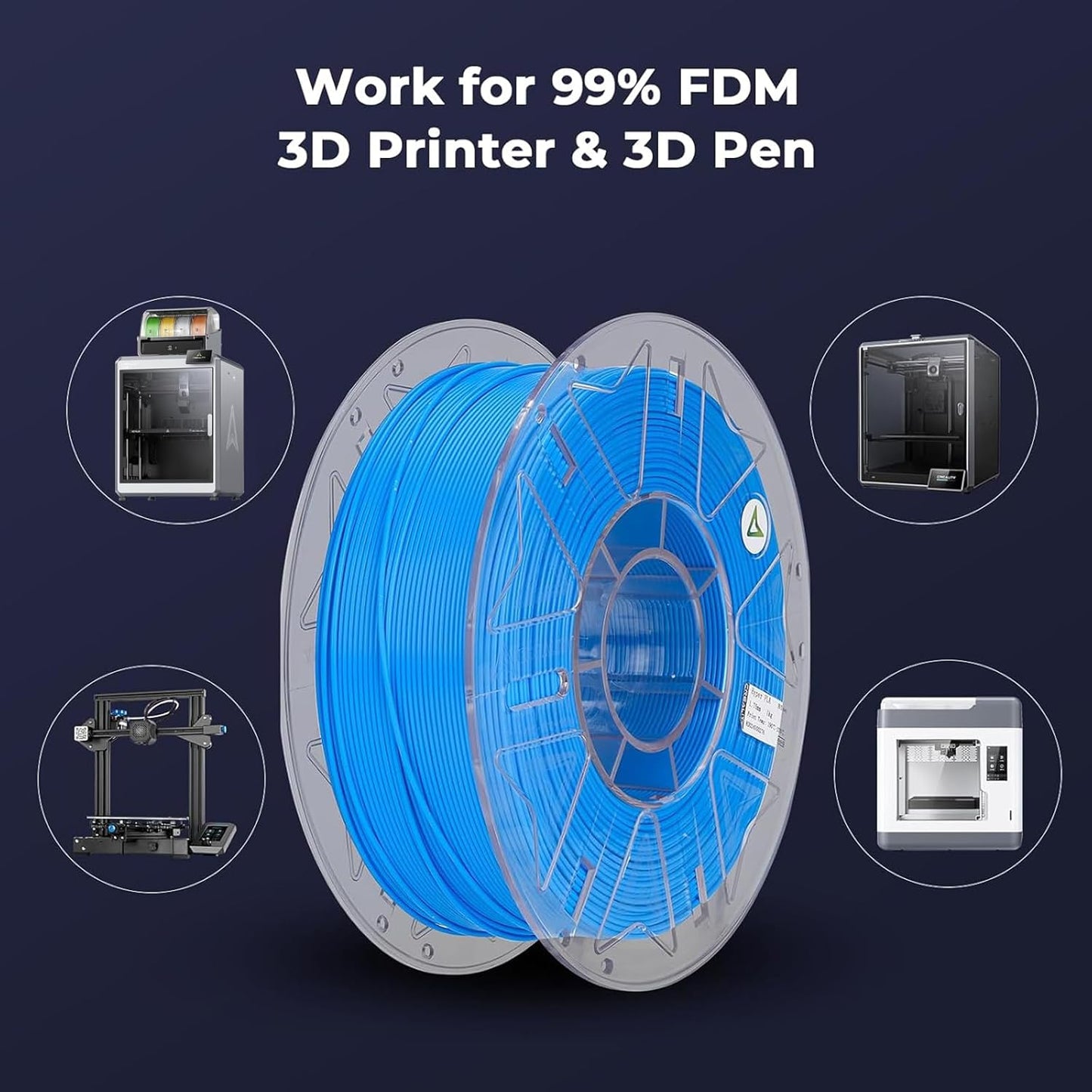 Creality Hyper PLA RFID 3D Printing Filament Blue,1.75mm,Net Weight-1kg