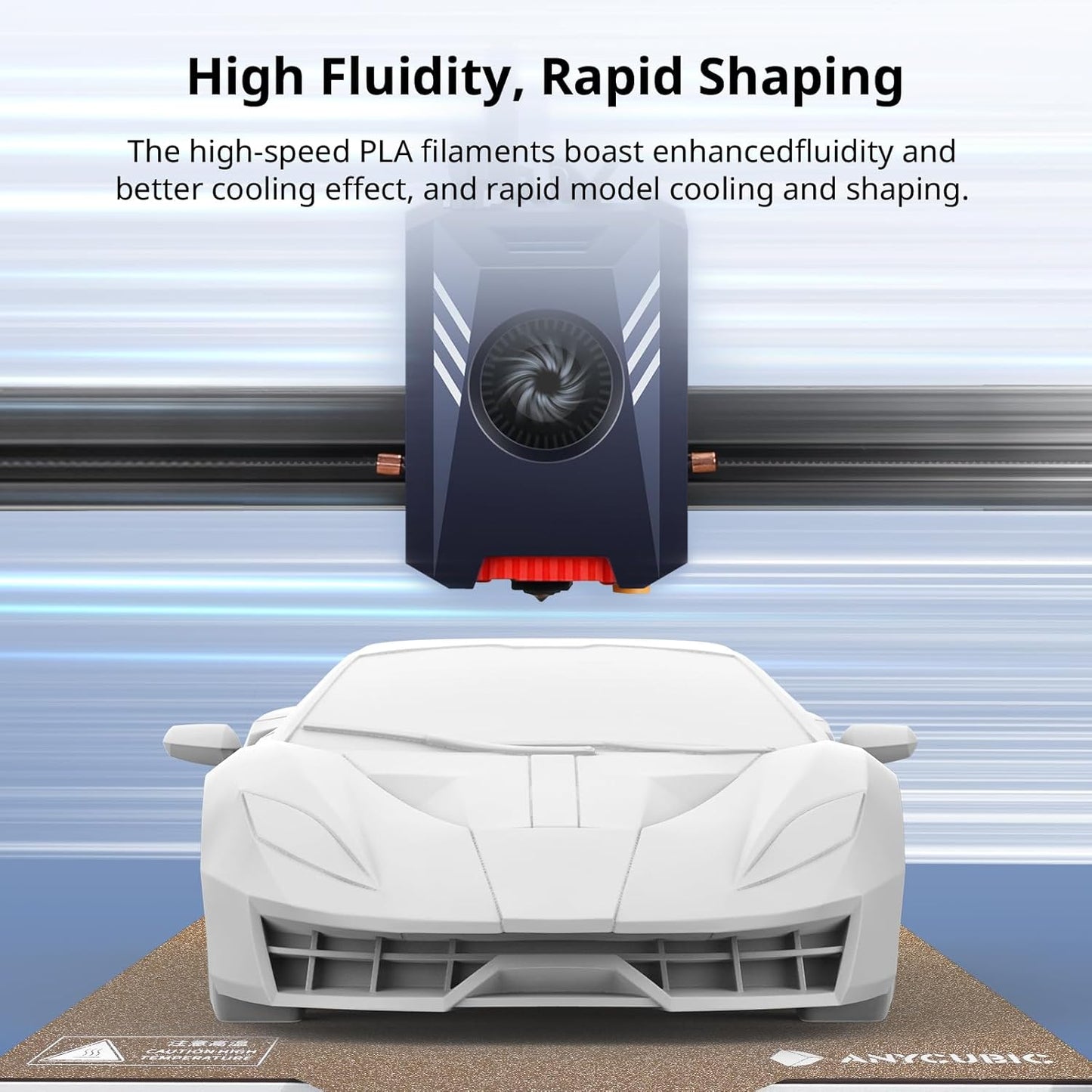 Anycubic PLA High Speed 3D Printing Filament White, 1.75mm Net Weight-1kg