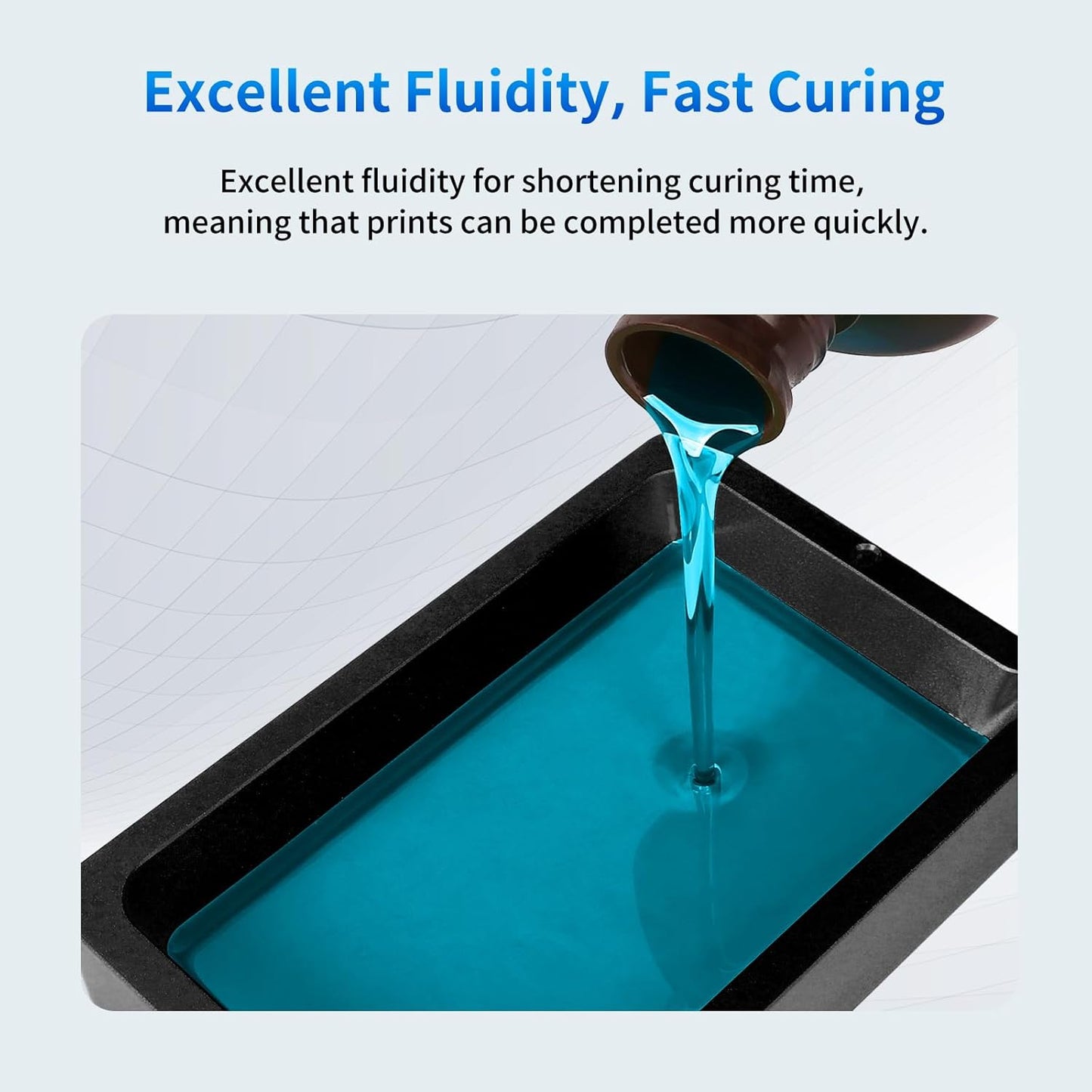 Anycubic Standard UV Resin Translucent Blue - 1Kg 3D Filaments