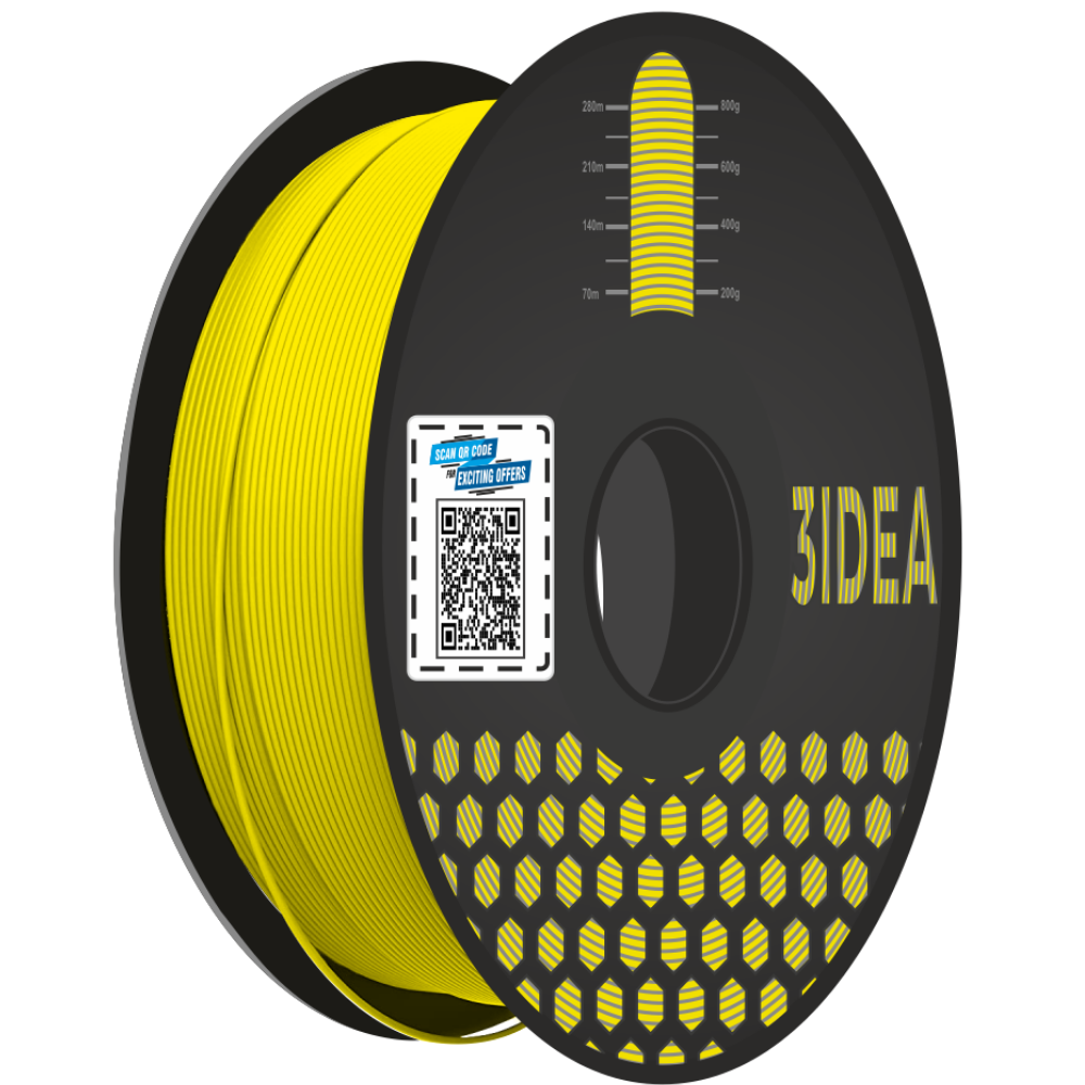 3idea PLA 3D Printing Filaments Yellow 1.75mm,Net Weight-1kg 3D Filaments