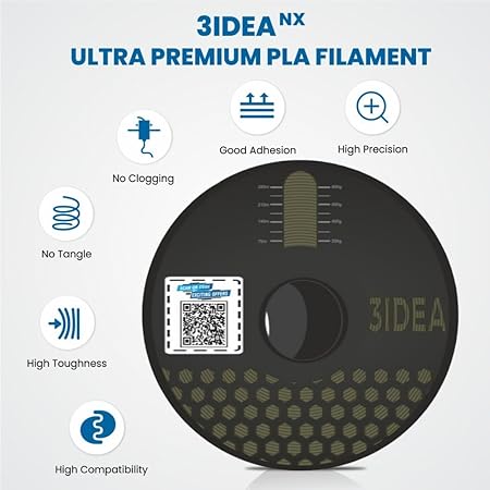 3Idea NX (Next Gen)-PLA Ultra Premium 3D Printing Filament, Khakhi 1.75mm, Net Weight-1kg
