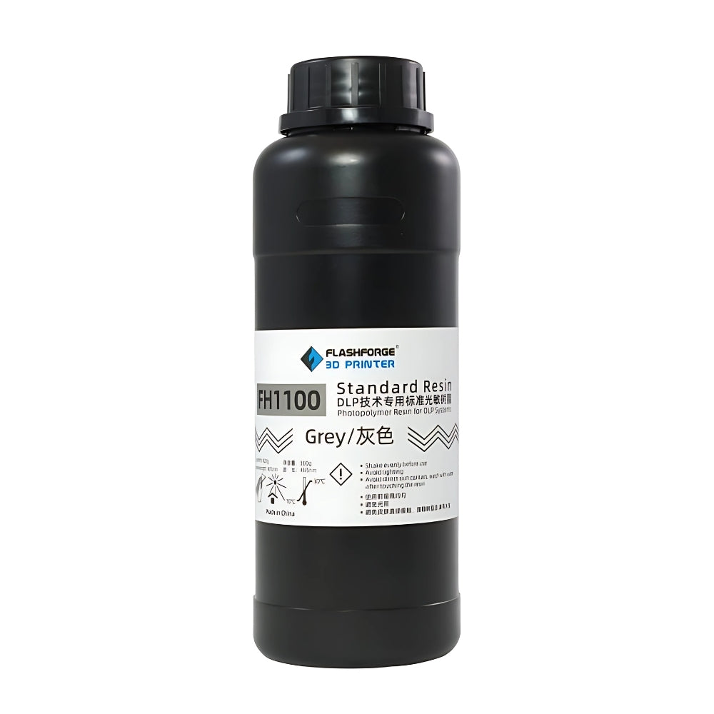 Flashforge FH1100-Standard resin Uncastable Resin, Grey-500Grams 3D Filaments