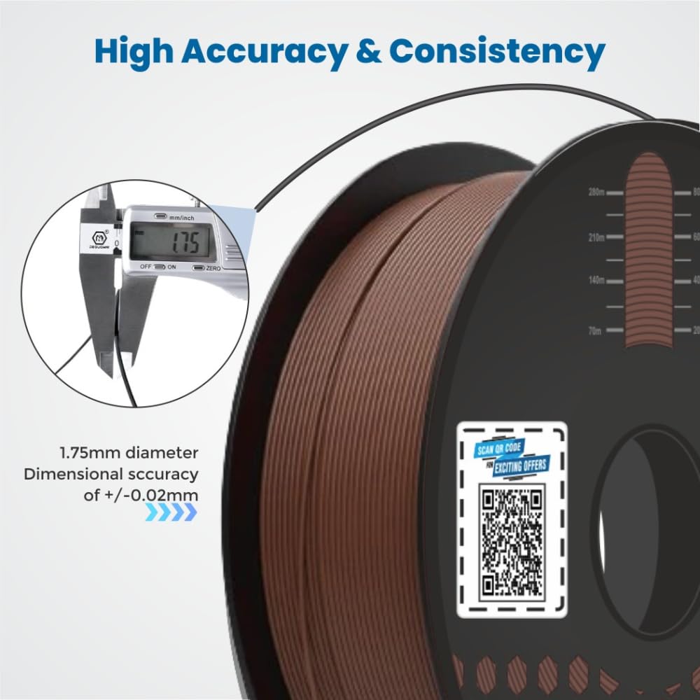 3Idea NX (Next Gen)-PLA Ultra Premium 3D Printing Filament, Brown 1.75mm, Net Weight-1kg