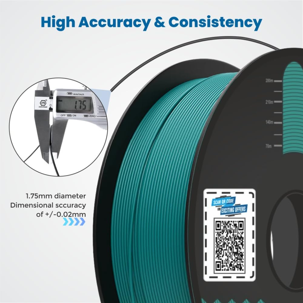 3Idea NX (Next Gen)-PLA Ultra Premium 3D Printing Filament, Cyan 1.75mm, Net Weight-1kg