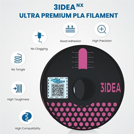 3Idea NX (Next Gen)-PLA Ultra Premium 3D Printing Filament, Magenta 1.75mm, Net Weight-1kg