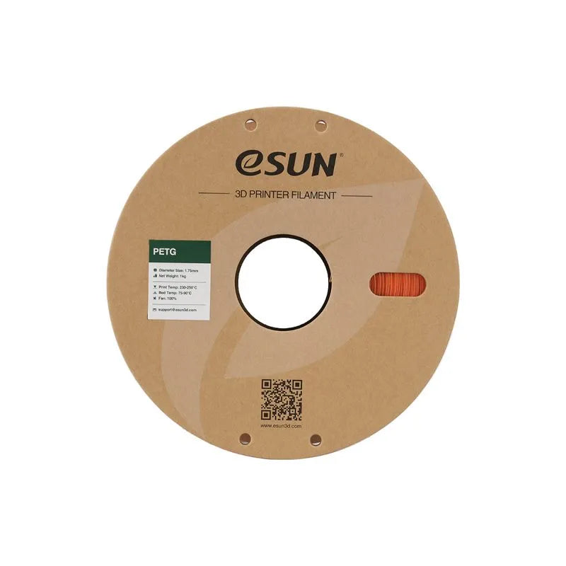 eSUN PETG 3D Printing Filament Translucent Orange,1.75mm, Net Weight-1kg
