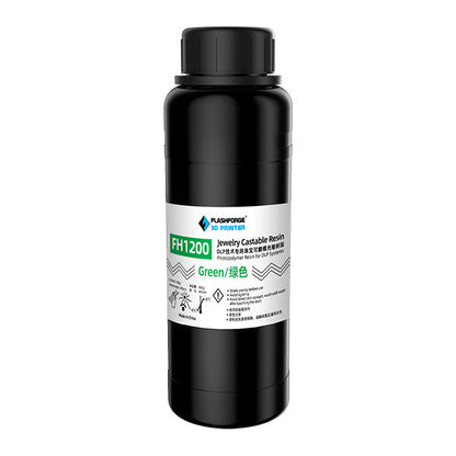 Flashforge FH 1200 Jewelry Castable Resin 500gm - Green