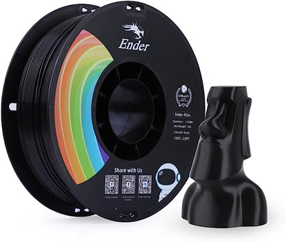 Creality Ender PLA+ 3D Printing Filament Black, 1.75mm, Net Weight-1kg