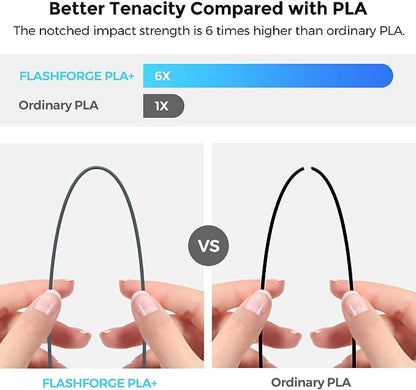 Flashforge PLA PRO 3D Printing Filament Grey, 1.75mm, Net Weight-1kg