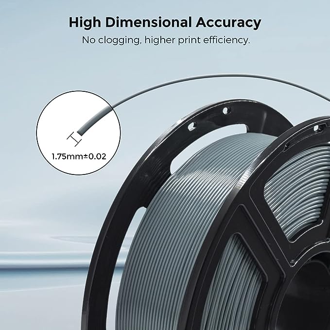 Flashforge PLA PRO 3D Printing Filament Grey, 1.75mm, Net Weight-1kg