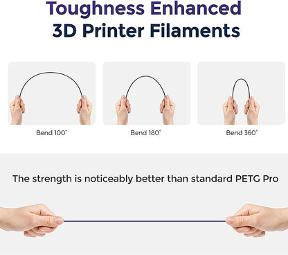 Flashforge PETG PRO 3D Printing Filament White 1.75mm, Net Weight-1Kg