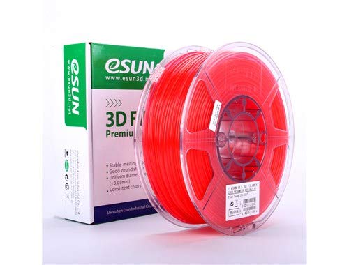 eSUN PLA Transparent Glass Watermelon Red Filament 3D Filaments