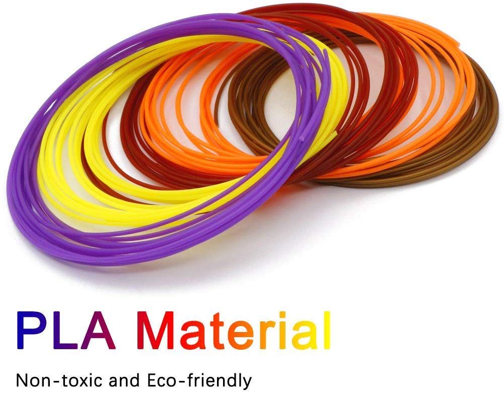 3idea PLA 3D Printing Filaments Multi - Colour 1.75mm, Set of 10 (Each Filament 10 Meters)