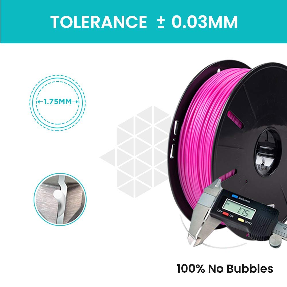 3idea PLA 3D Printing Filaments Majenta 1.75mm,Net Weight-1kg