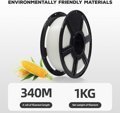 Flashforge PLA 3D Printing Filament Natural 1.75mm Net Weight-1kg