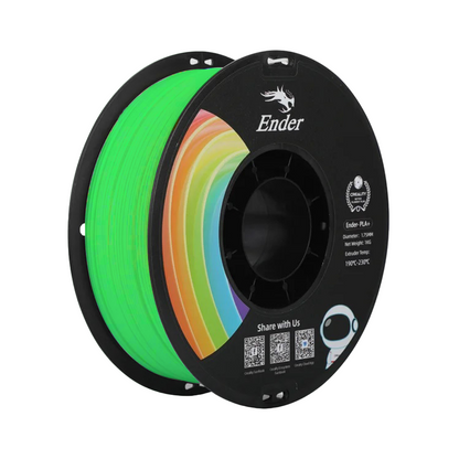 Creality PLA+ 3D Printing Filament Green ,1.75mm,Net Weight-1kg